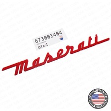 Maserati trunk nameplate logo - maserati,