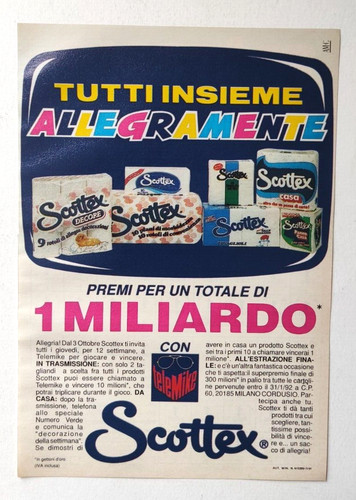 Pubblicita scottex telemike - scottex,