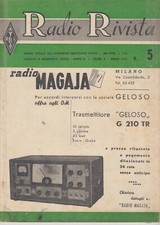 RADIO RIVISTA - N°5 - Maggio 1952 - Radio MAGAJA