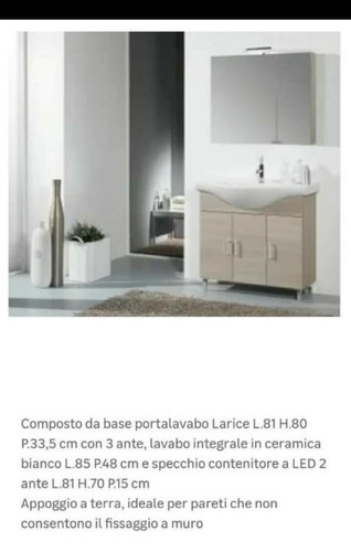 Mobile bagno composto - da, base
