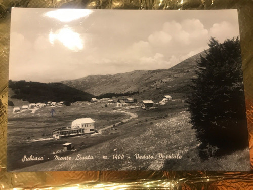 Subiaco monte livata - livata, cartolina