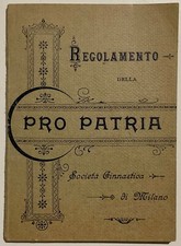 REGOLAMENTO DELLA PRO PATRIA