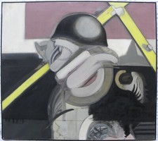 Tino VAGLIERI (Trieste 1929-Rivolta Adda 2000) CROCIATO con RUOTA cm 80x90 1965