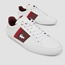 Nuove scarpe Lacoste uomo Chaymon 223 bianco bordeaux rosso scarpe sneakers casual