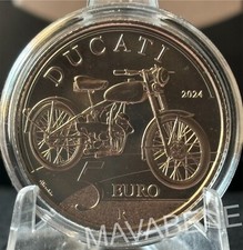 ASTA ITALIA 2024 DUCATI 60 CUCCIOLO MONETA 5 EURO ARGENTO tiratura solo 4000