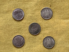 RARO LOTTO VINTAGE MONETA oro massiccio 8K: n. 5 - dollari americani in miniatura!!!