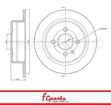 COPPIA DISCHI FRENO POSTERIORI BMW SERIE 3 E21 E30 BREMBO 08.3947.20