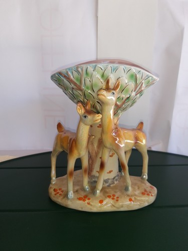 Vaso con cerbiatti - vaso, ceramica