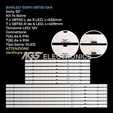 KIT 14 BARRE STRIP LED TV SONY