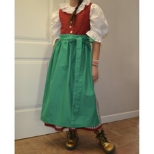 ABITO TIROLESE   tg. 146 - 9/10 anni + GREMBIULE CAMICIA DIRNDL