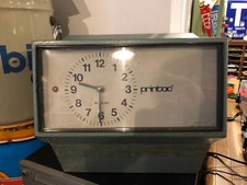 Timbra cartellini Orologio marcatempo Solari Udine Mod. Printac vintage epoca