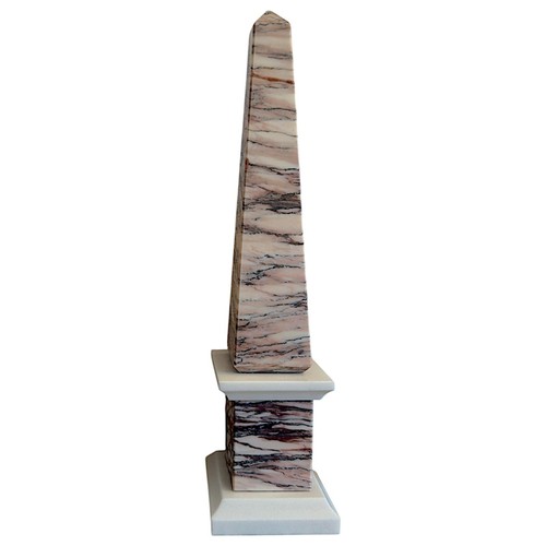 Obelisco marmo rosso luana - obelisco,