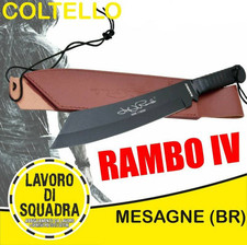 Coltello John Rambo 4 Caccia PESCA Messer Bowie Hunting Macete Militaria Army