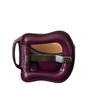 Cintura Fendi in pelle magenta
