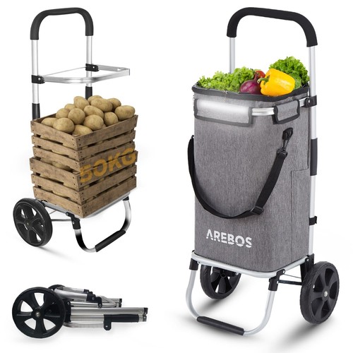 Arebos carrello spesa 3in1 - carrello,