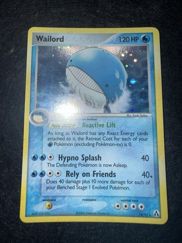Pokemon wailord holo - pokemon, ex