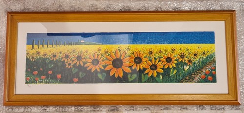 Quadro vintage girasoli - "girasoli", di