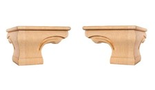 NUOVO Hardware Resources PFCS-B-RW Piedistallo angolare con perline piede gamba in legno - coppia