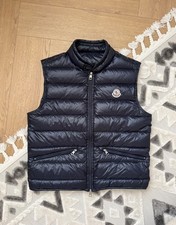 Autentico Gilet Uomo MONCLER Gui Trapuntato Piumino Giubbotto Giacca Navy 2, ~S