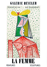 Pablo PICASSO "La Femme Peintures  Sculptures" 1960 Lithographic poster Lim. ed.