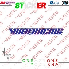 ADESIVO STICKER LOGO VOLK RACING MISURE PERSONALIZZATE
