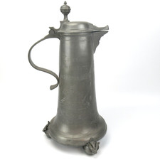 Antica puntina in peltro / becco corporazione dei falegnami 1687 caraffa regalo antica