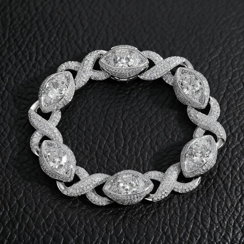 Bracciale cubano infinito - bracciale,