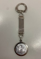 Portachiavi auto d'epoca Bertazzoni Milano argento 11 cm Ø 2,5 cm collezione