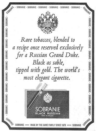 Pubblicità sobranie sigarette - pubblicità,