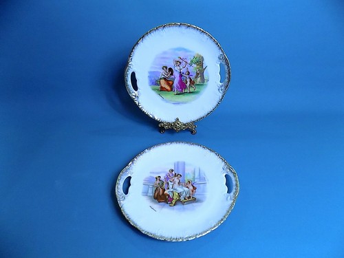 Antique pair plates - antique, of