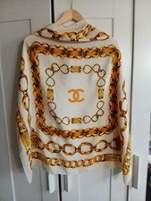 Sciarpa seta CC Chanel vintage