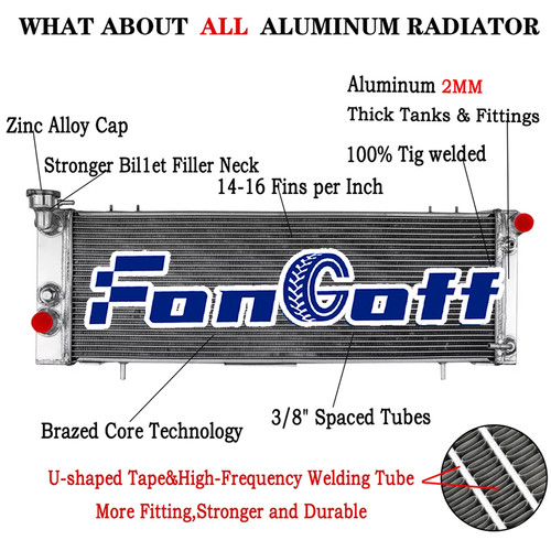 Aluminium radiateur pour - radiateur, jeep