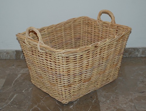 Cesto portalegna giunco con