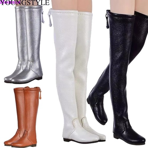 Flat knee boots shoes - flat,