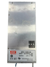 MEAN WELL SPV-1500-24 Power Supply,AC-DC,24V,63A,100-264V In,Enclosed,Panel Moun