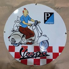 INSEGNA SMALTATA PORCELLANA