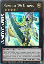 NUMBER 39: UTOPIA • (Numero 39: Utopia) • Super R • AC14 DE010 • Lim • Yugioh!