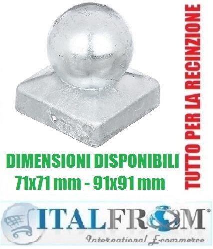 Copripalo sfera zincata - copripalo,