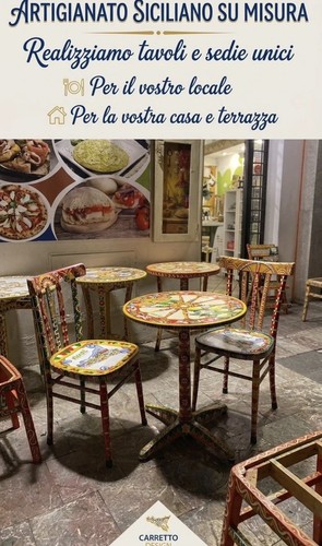 Tavolo sedia siciliani unici - e,