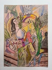 Frida Kahlo Disegno su carta