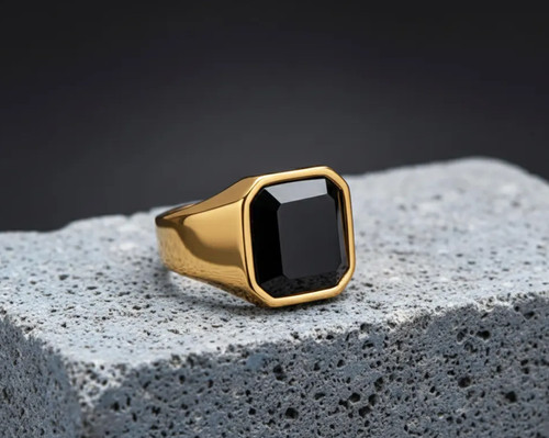 Anello uomo ottone - anello, in