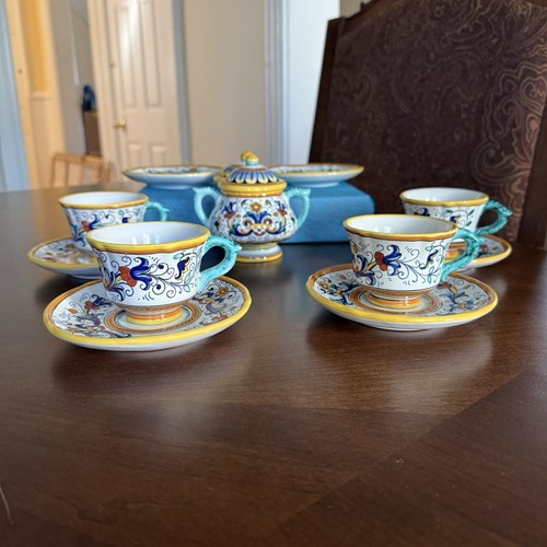 Set espresso vintage deruta - vintage,
