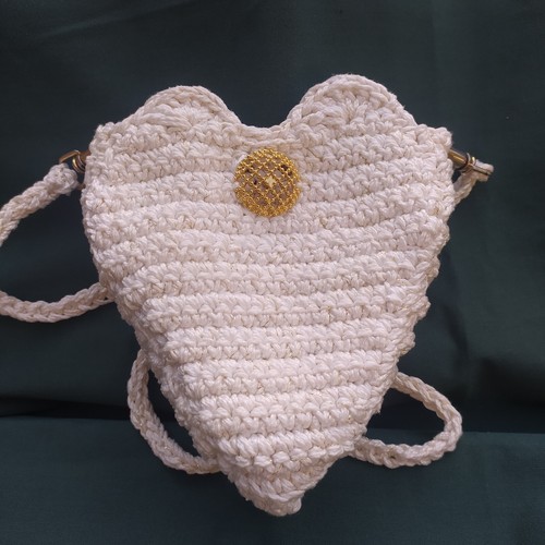 Borsa tracolla cuore - , shabby