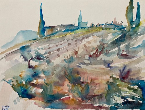 Acquerello impressionista - acquerello,
