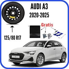 Ruotino Di Scorta Da 17" Per La Audi A3 Con Kit Cric Guanti Astuccio Cacciavite