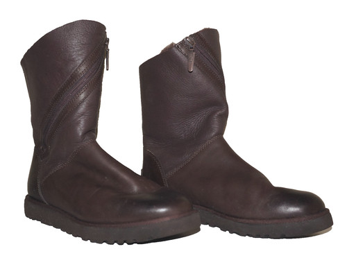 Stivali ugg pelle marrone - in,