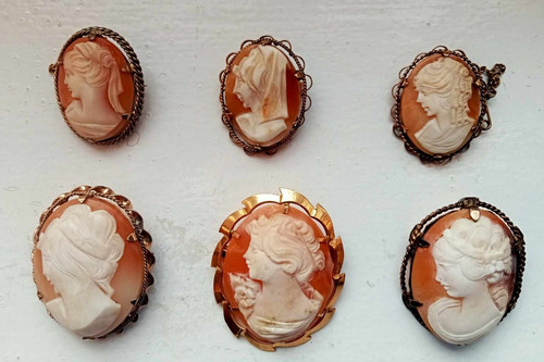 Antica spilla cammeo oro - antica,