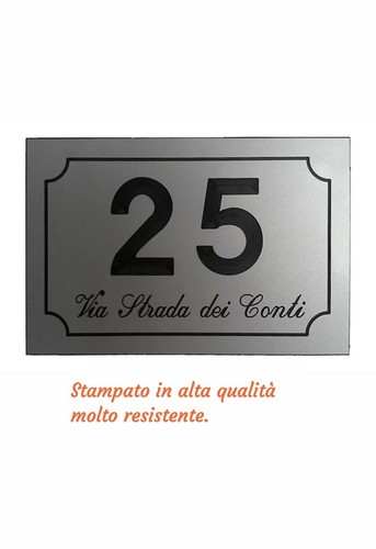 Targa numero civico - targa,