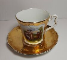 Antica Tazza Te Porcellana ALTWASSER Disegno ANGELICA KAUFFMAN Firmato Oro