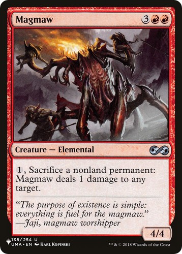 Magmaw the list - list, ristampe